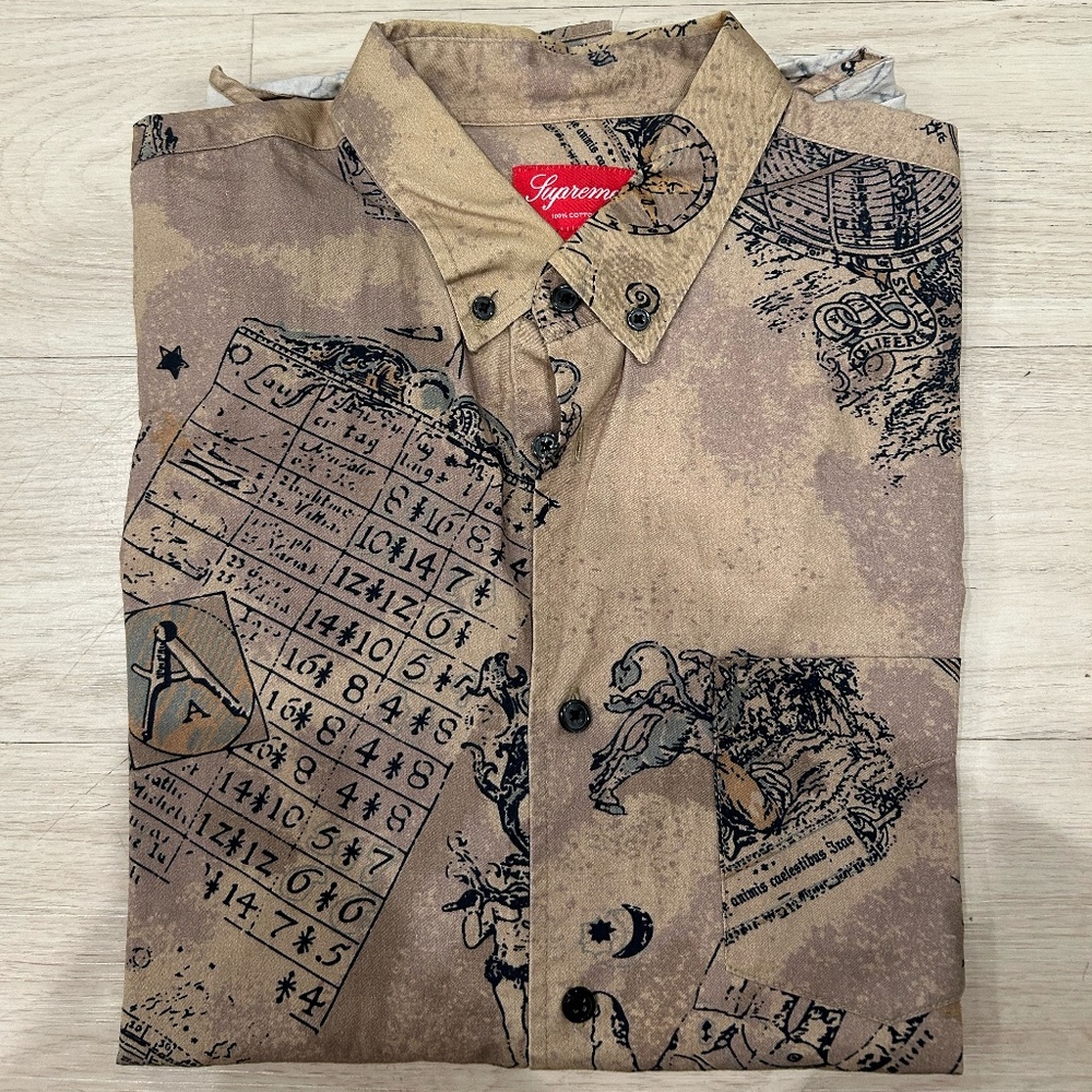 SUPREME ZODIAC BUTTONUP SHIRT EXTREMELY RARE PIECE
